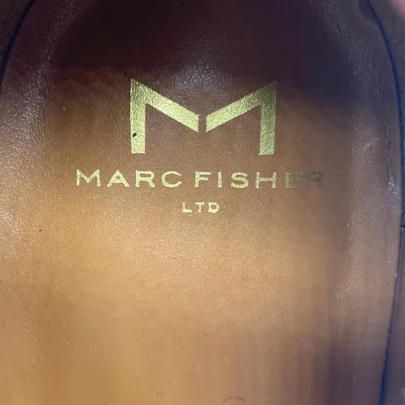 Marc Fisher Womens Shoes Lina Platform Loafers Sz 7 Tan Suede Chunky Sole Casual