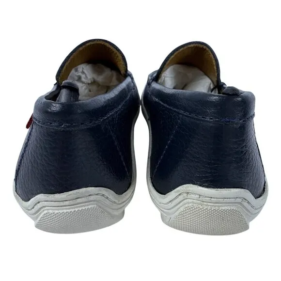Marc Joseph Holland (Little Kid/Big Kid) (Navy Grainy/White Sole) Shoes Size 11