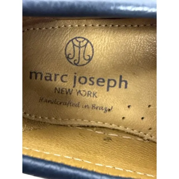 Marc Joseph Holland (Little Kid/Big Kid) (Navy Grainy/White Sole) Shoes Size 11