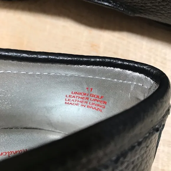 Marc Joseph Leather Black Loafers Size 11