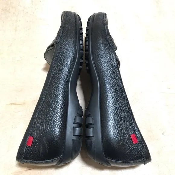 Marc Joseph Leather Black Loafers Size 11