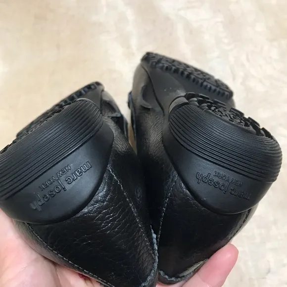 Marc Joseph Leather Black Loafers Size 11