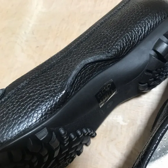 Marc Joseph Leather Black Loafers Size 11