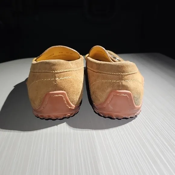 Martin Dingman‎ Bill Suede Horse Bit Loafers Men’s 9.5M Brown EUC