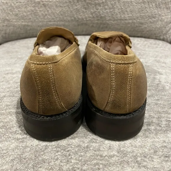 Martin Dingman Leather Slip On Loafers for Men, Size 9 1/2 D.