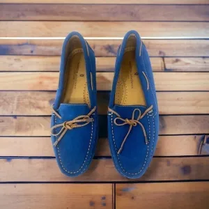 MARTIN Dingman Women’s Blue Suede Loafers SZ 38 Or Sz 7