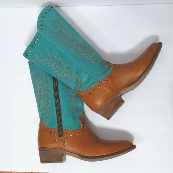Matisse Tumbleweed Coastal Cowgirl Western Leather Rodeo Boots US 8