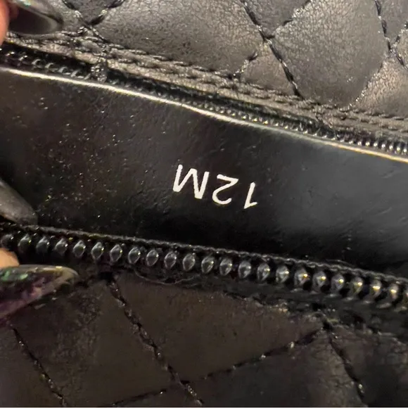 Maurice’s Deena Black Quilted Tall Cozy Lined Winter Buckle Boots