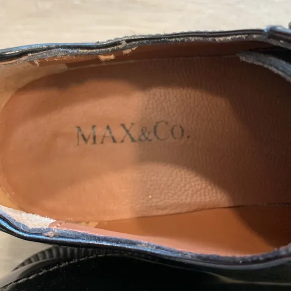 Max &amp; Co Apertura Kilt Lug Sole Lace Up Loafers