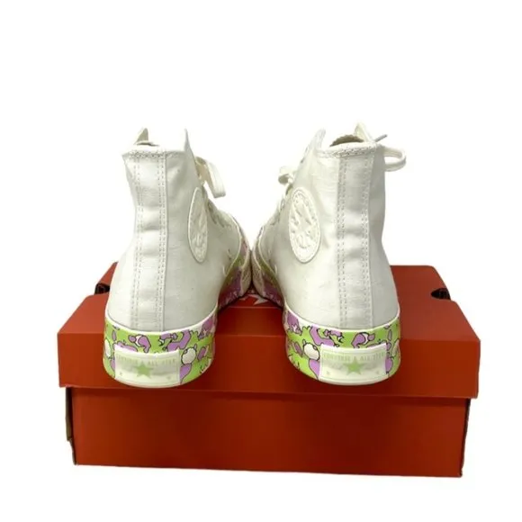 💖MEGA SALE💖Converse CHUCK 70 All Star Crafted Florals Egret Women  A01187C