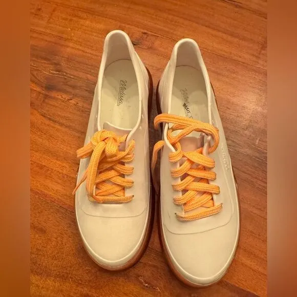 Melissa classic sneakers orange/white sz 6