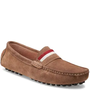Members Only Men's Suede Leather Moccasin Loafers Tan 12M