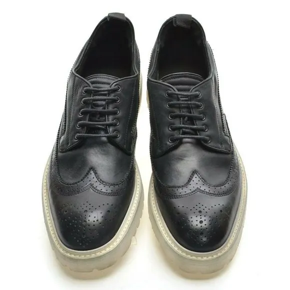 Men Rag &amp; Bone Black Wingtip Sneaker Oxford 42 New