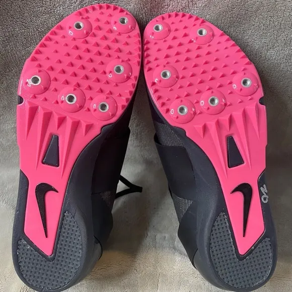 Men Size 4.5 / Womens 6 Nike Zoom Pole Vault Anthracite Fierce Pink (runs Small)