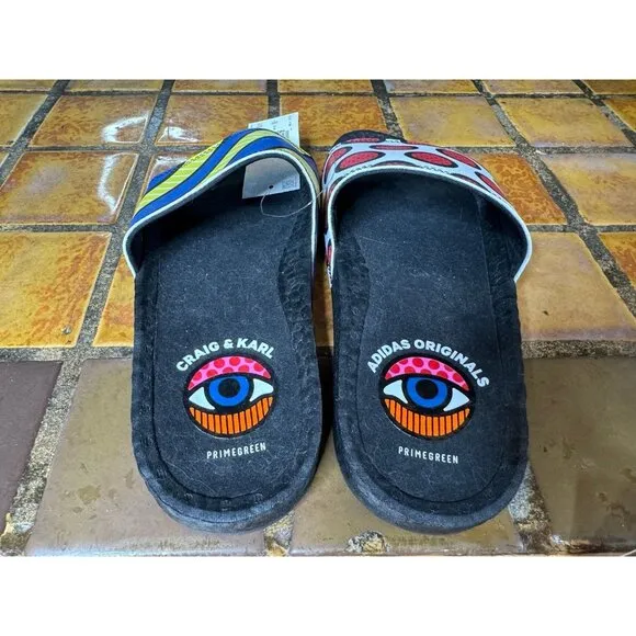 Mens 8 Adidas Originals x Craig Karl Adilette Boost Athletic Slides GY5351