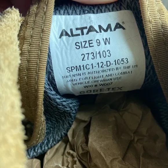 Men's Altama Titan Temperate Weather Army Boots (9W) Coyote Brown Military NEW