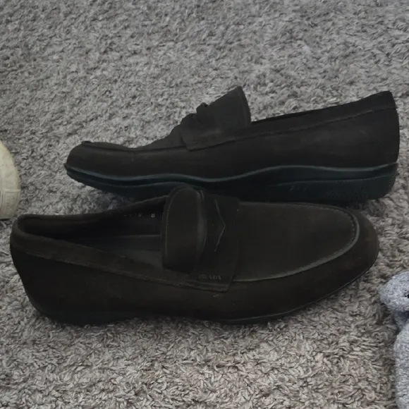 Men's Black Suede Loafers