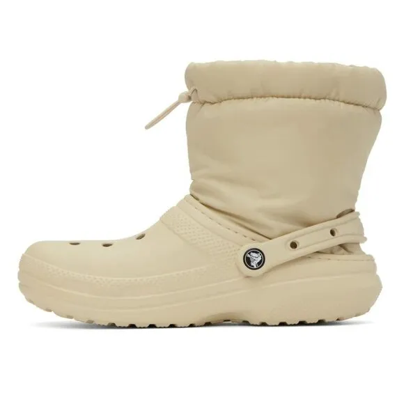 Mens CROCS Off-White Neo Puff Boots Size: 10 NEW