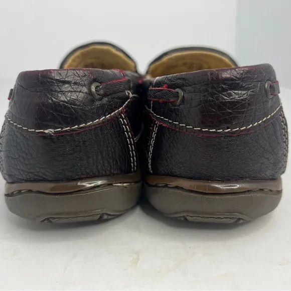 Mens Genuine Ostrich Skin Brown Loafers Slip On Shoes Size 8.5