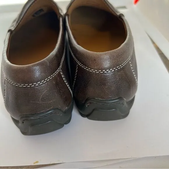 Men's Leather Moccasin by ECCO.  Size 12 dark brown