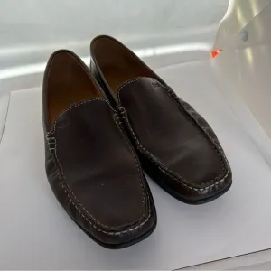 Men's Leather Moccasin by ECCO.  Size 12 dark brown