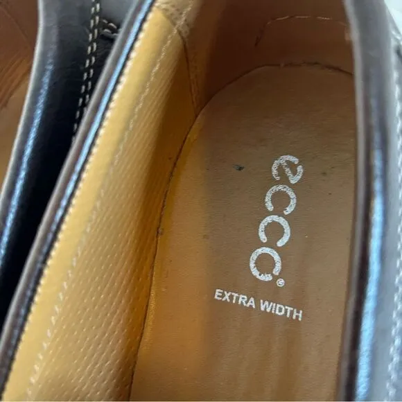 Men's Leather Moccasin by ECCO.  Size 12 dark brown