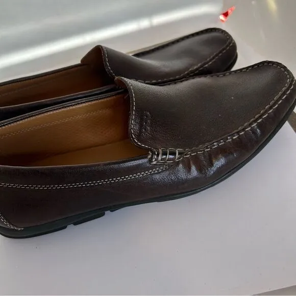 Men's Leather Moccasin by ECCO.  Size 12 dark brown
