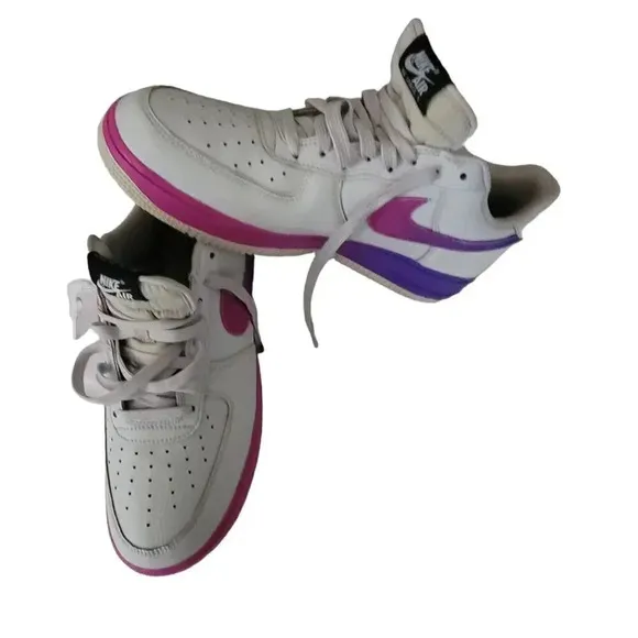 Men’s Nike Air Force 1 '07 LV8 Sz 11 Fashion Sneakers Grey Hyper Grape white Low