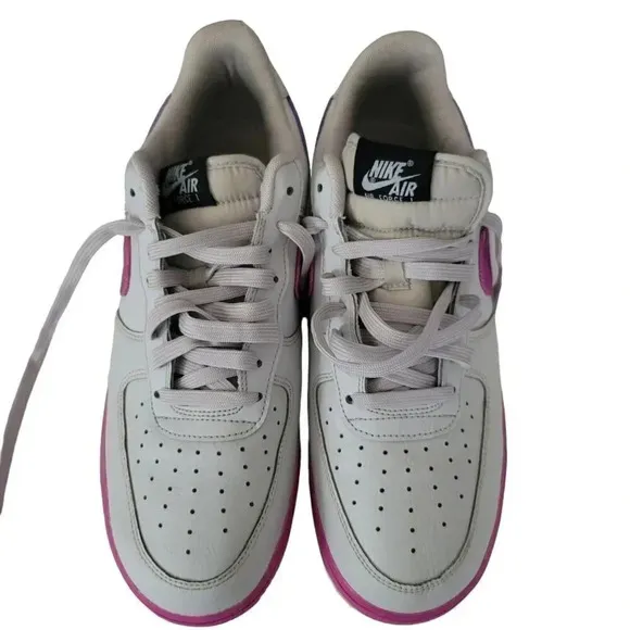 Men’s Nike Air Force 1 '07 LV8 Sz 11 Fashion Sneakers Grey Hyper Grape white Low