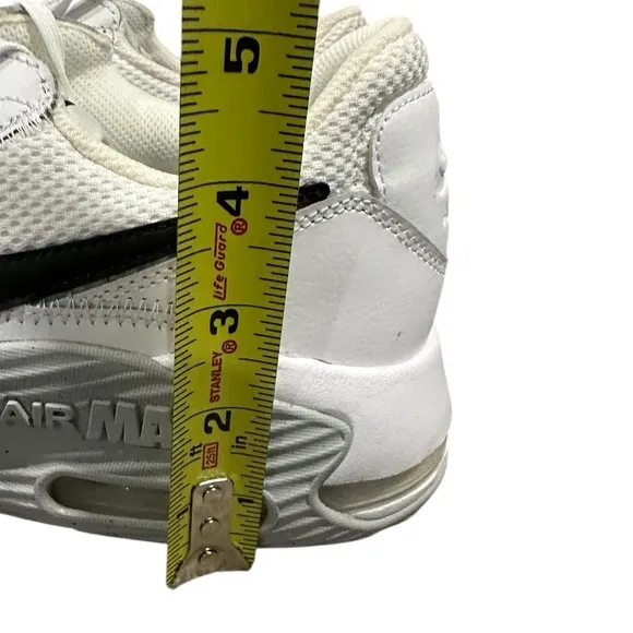 Men’s Nike Air Max Excee White, Pure Platinum, Black Swoosh Sneakers, Size 11.
