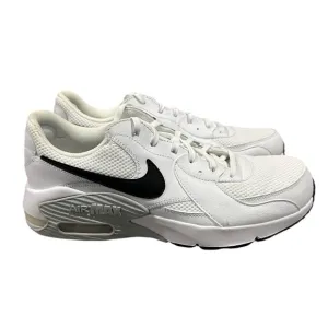 Men’s Nike Air Max Excee White, Pure Platinum, Black Swoosh Sneakers, Size 11.