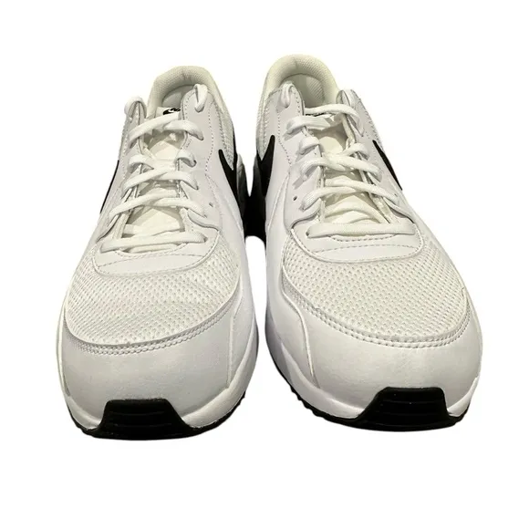 Men’s Nike Air Max Excee White, Pure Platinum, Black Swoosh Sneakers, Size 11.