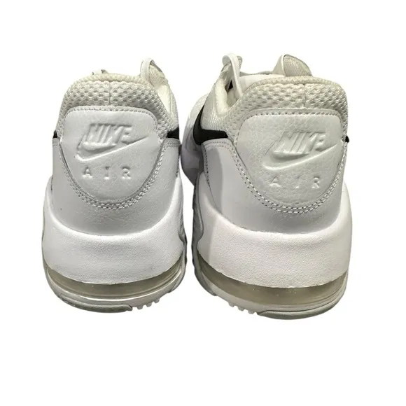 Men’s Nike Air Max Excee White, Pure Platinum, Black Swoosh Sneakers, Size 11.