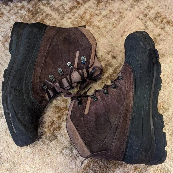 Mens Sorel Cold Mountain Thinsulate Brown Suede Lace Up Winter Boots Size 14 M