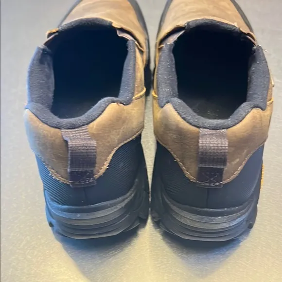 Men’s Tan Suede Slip-On Loafers with Black Soles—Barely worn