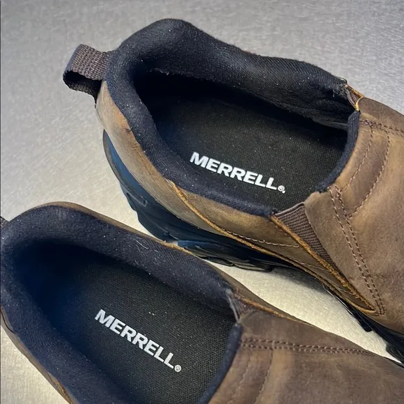 Men’s Tan Suede Slip-On Loafers with Black Soles—Barely worn