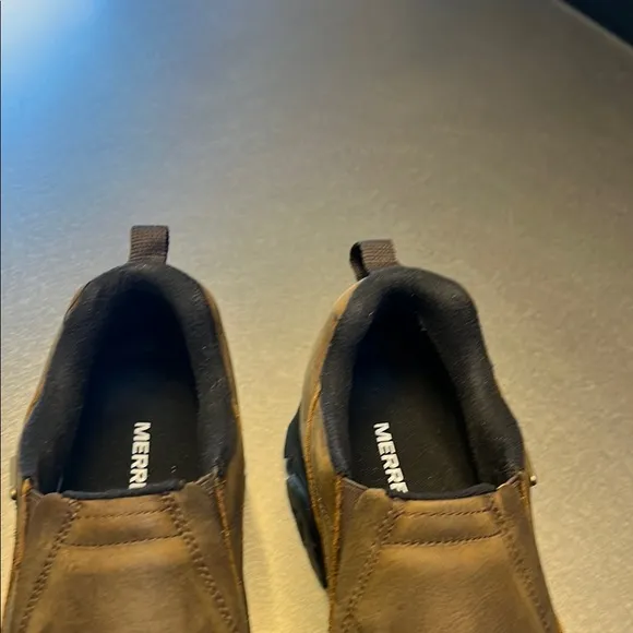 Men’s Tan Suede Slip-On Loafers with Black Soles—Barely worn