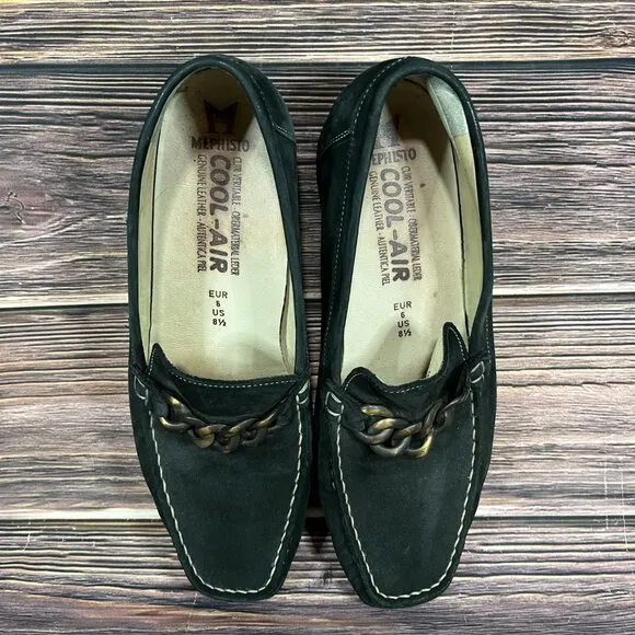 Mephisto Cool Air Loafers Comfort Women's Leather Shoes