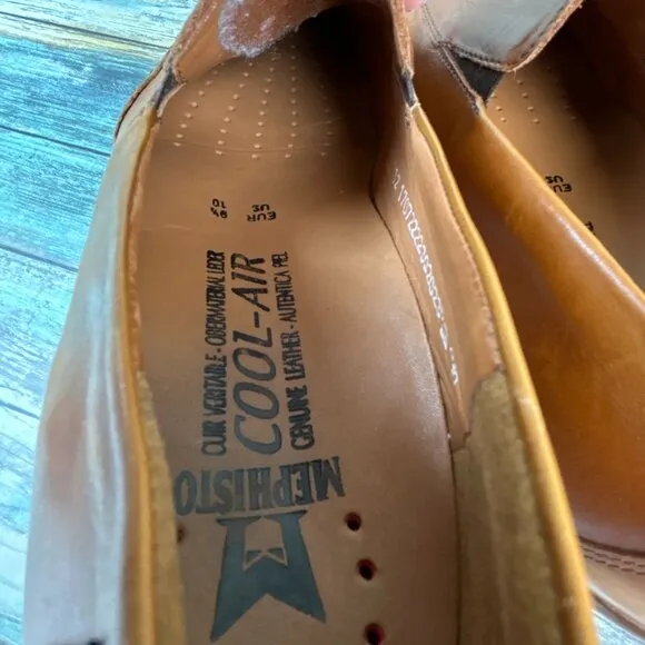 Mephisto Edlef Mens Sz 10 Loafers Casual Dress Slip On Comfort Apron Toe Leather