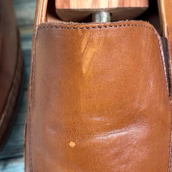 Mephisto Edlef Mens Sz 10 Loafers Casual Dress Slip On Comfort Apron Toe Leather