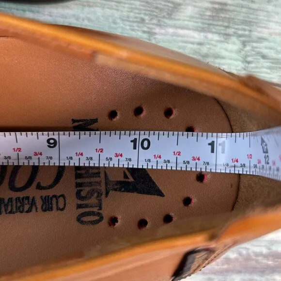 Mephisto Edlef Mens Sz 10 Loafers Casual Dress Slip On Comfort Apron Toe Leather