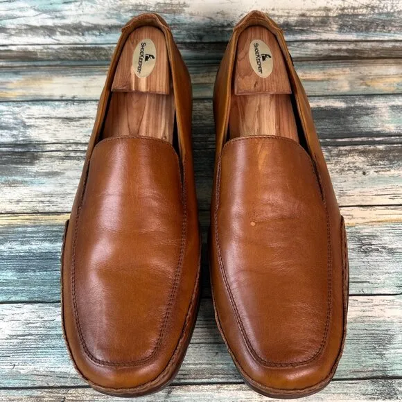 Mephisto Edlef Mens Sz 10 Loafers Casual Dress Slip On Comfort Apron Toe Leather