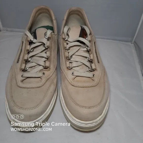 Mephisto Match Walking Shoes Womens Size 9.5 Cream Sports Unisex Loafers Comfort