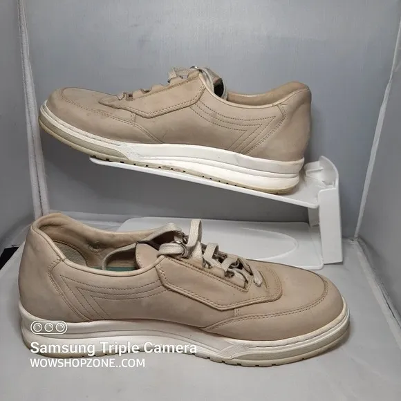 Mephisto Match Walking Shoes Womens Size 9.5 Cream Sports Unisex Loafers Comfort