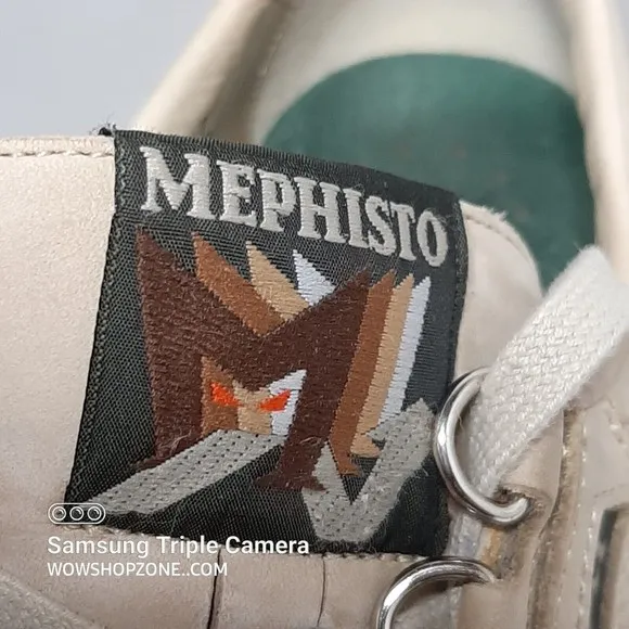 Mephisto Match Walking Shoes Womens Size 9.5 Cream Sports Unisex Loafers Comfort