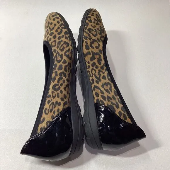 Mephisto Emilie animal print classic ballet flat in dark Brown Size 11