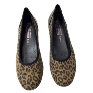 Mephisto Emilie animal print classic ballet flat in dark Brown Size 11