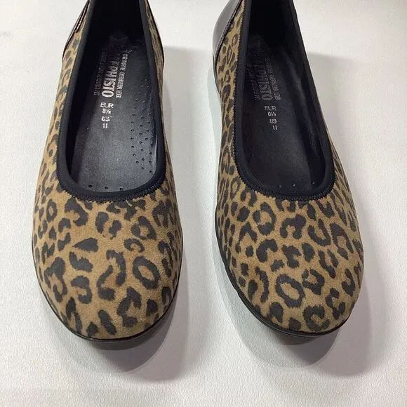 Mephisto Emilie animal print classic ballet flat in dark Brown Size 11