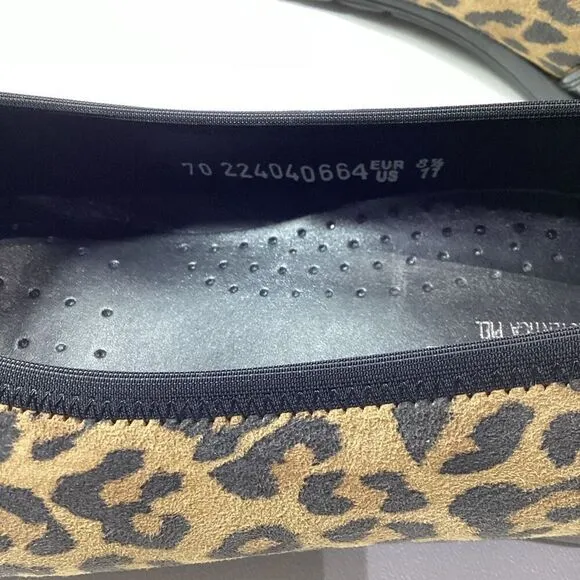 Mephisto Emilie animal print classic ballet flat in dark Brown Size 11