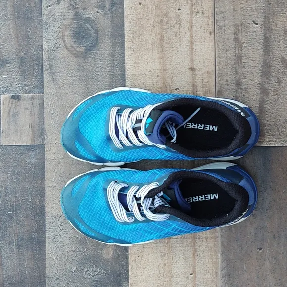 Merrel Bare Access Blue  Sneakers sz 10.5 kids